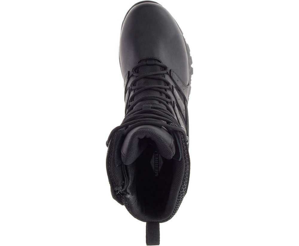 Merrell Boots Black - Moab 2 8\" Tactical Response Waterproof Comp Toe Work - Womens 61CFJKEAN